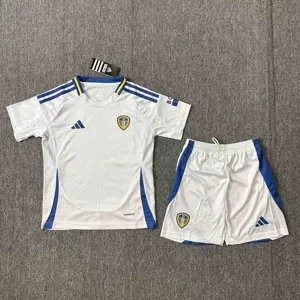 24-25 Leeds United Home Kid Kits Youth Apparels Sport AAAAJersey Yupoo 3