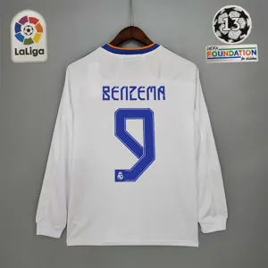 21-22 Real Madrid home long sleeve 8
