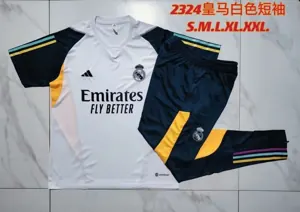 23-24 Real Madrid Short Sleeve Kits White Training Suits Soccer Jerseys Yupoo 3