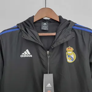 22-23 Real Madrid black windbreaker 3