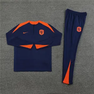 2024 Netherlands Player Long Sleeve Training Suit Football Shirts 2