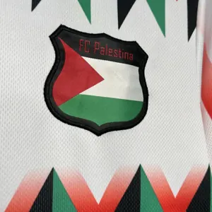 2024 CD Palestina x Hypepeace White Kit Soccer Uniforms Football AAAAJersey Yupoo 5