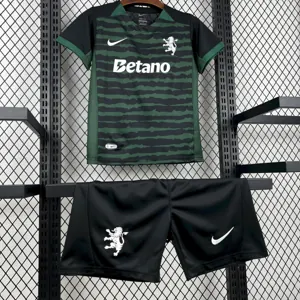 25-26 Kids Sporting Lisbon Goalkeeper Kit Youth Apparels Football AAAAJersey Dropship Yupoo 2