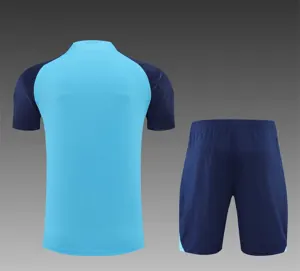 22-23 Atletico Madrid Training Short Sleeve Kit Blue 20