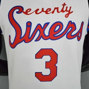 2021 76ers cursive retro limited IVERSON#3 white 6