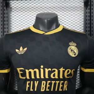 25-26 Real Madrid Black Special Edition Kit Player Version Summer breathab AAAAJersey Supplier 2