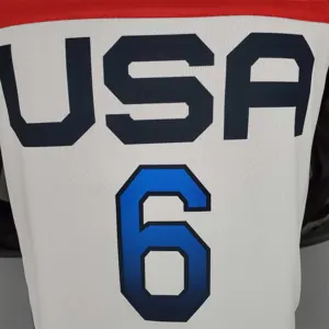 2021 Olympic Games LILLARD#6 USA Team USA White Red 7