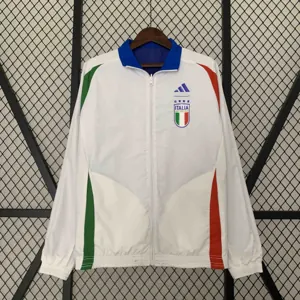 2024 Italy Reversible Windbreaker Home&Away Style Double-Sides Jacket Soccer Jerseys For Sale 2
