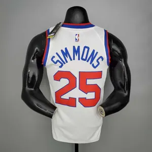 2021 76ers cursive retro limited SIMMONS#25 white 2