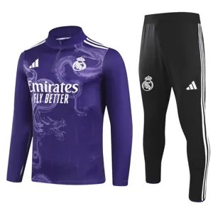 24-25 Real Madrid Long Sleeve Training Suit Football Shirts