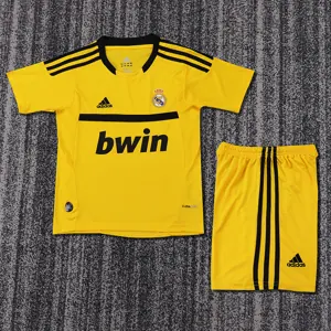 11-12 Real Madrid Retro Goalkeeper Kid Kits Youth Apparels AAAAJersey Supplier Yupoo
