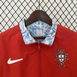 2024 Portugal Trench Coat Reversible Windbreaker Double-Sides Jacket Soccer Yupoo 7