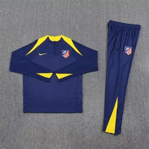 25-26 Atletico Madrid Navy Training Kits Long Football Tracksuits 1