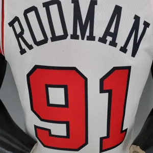 ROOMAN#91 Chicago Bulls white 5