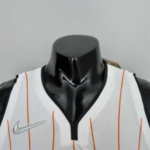 75th Anniversary Orlando Magic McGrady #1 White and Orange NBA Jersey 4