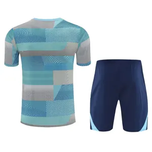 25-26 Real Madrid Training Kits Light Blue Football Tracksuits 1