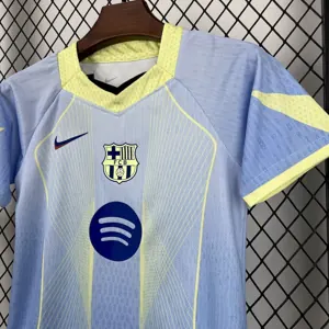 25-26 Barcelona Blue Special Edition Kid Kits Youth Apparels Soccer AAAAJersey Yupoo-1 5