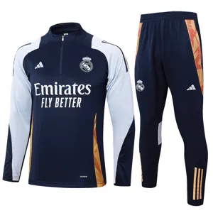 24-25 Real Madrid Long Sleeve Training Suit Football Shirts