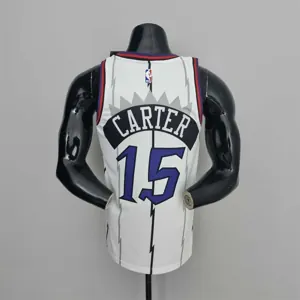 Toronto Raptors CARTER #15 White NBA Jersey 5