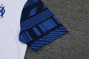22-23 Marseille training suit short sleeve kit white blue 2