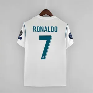 17-18 Real Madrid home white player version 14