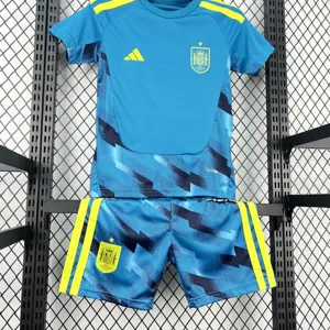 2026 World Cup Spain Goalkeeper Kids Kit Soccer Youth Apparels AAAAJersey Supply Yupoo 6 4