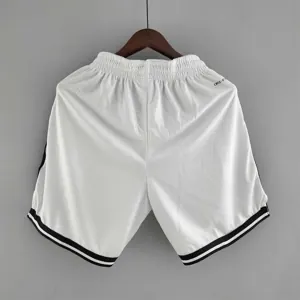 75th anniversary Brooklyn Nets White NBA shorts 2