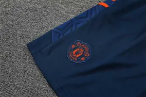 22-23 Manchester United Training Suit Short Sleeve Kit Blue 6
