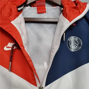 20-21 PSG whiteredblue classic style windbreaker 6
