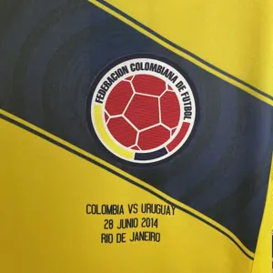 2014 Colombia Home Retro Kit Vintage Shirt AAAAJersey Wholesale Yupoo 2