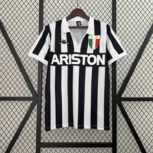 84-85 Juventus Home Retro Kit Vintage Shirt Football AAAAJersey Supplier S-2XL