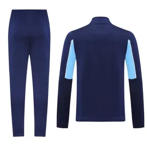 25-26 Marseille Navy&Blue Football Tracksuits Long Jacket Suits 1