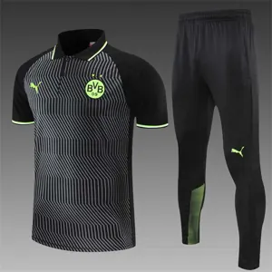Polo Dortmund black stripes