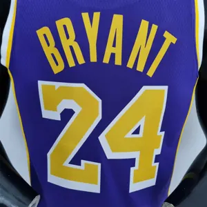 75th Anniversary BRYANT#24 Los Angeles Lakers Jordan Purple NBA Jersey 2