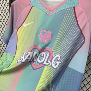 25-26 Barcelona Blue X KAROLG Football T-Shirt Custom Edition AAAAJersey Dropship Yupoo 4