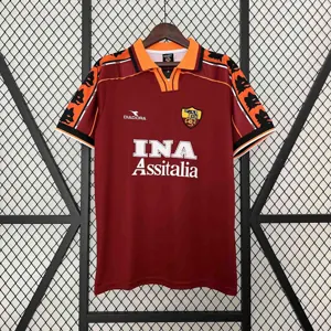 98-99 Roma Home Retro Kit Soccer Uniform AAAAJerseys Dropshipping Yupoo
