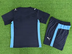 25-26 Marseille Away Kid Kits Player Version Youth Apparels Football AAAAJersey Supply Yupoo 1