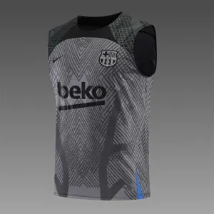 22-23 Barcelona vest training suit kit grey 4