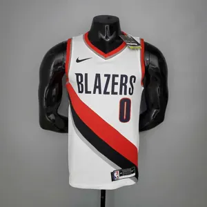 2021 LILLARD#0 Trail Blazers Home White