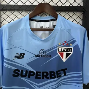 25-26 Sao Paulo Goalkeeper Blue Shirt Soccer Uniform AAAAJersey Dropship Yupoo 4