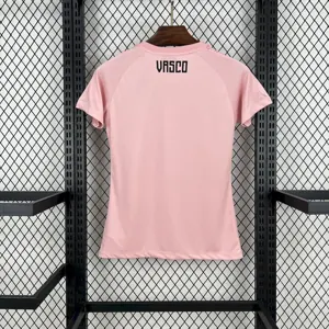 25-26 Vasco Da Gama Pink CRVG Women T-Shirt Football Apparels Soccer AAAAJersey Yupoo 2