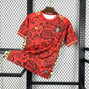 2025 Portugal Red Flower Special Edition T-Shirt AAAAJersey Supplier Yupoo