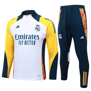 24-25 Real Madrid Long Sleeve Training Suit Football Shirts