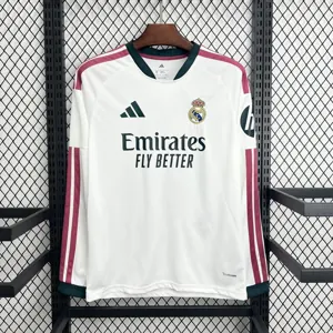 26-27 Real Madrid Mens Home Kit Football Long Sleeve T-Shirt AAAAJersey Supply Yupoo 10 9