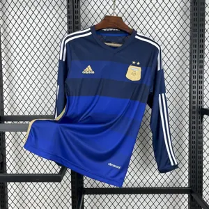 2014 Argentina Away Long Sleeve Retro Kit Vintage Shirt AAAAJersey Supplier Yupoo
