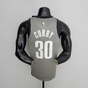 Nets Curry #30 Flyer Grey NBA Jersey 9
