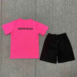 24-25 Sporting Lisbon Pink Kids Kits Youth Apparels AAAAJersey Supplier Yupoo 1