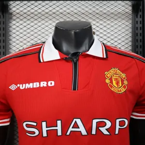 98-99 Manchester United Home Retro Kit Player Version Shirt AAAAJersey Wholesale Yupoo 4