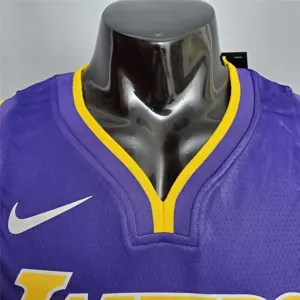 Bryant #24 Lakers purple yellow 5