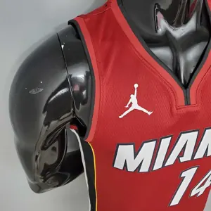 New Miami Heat Jordan HERRO#14 Burgundy 1